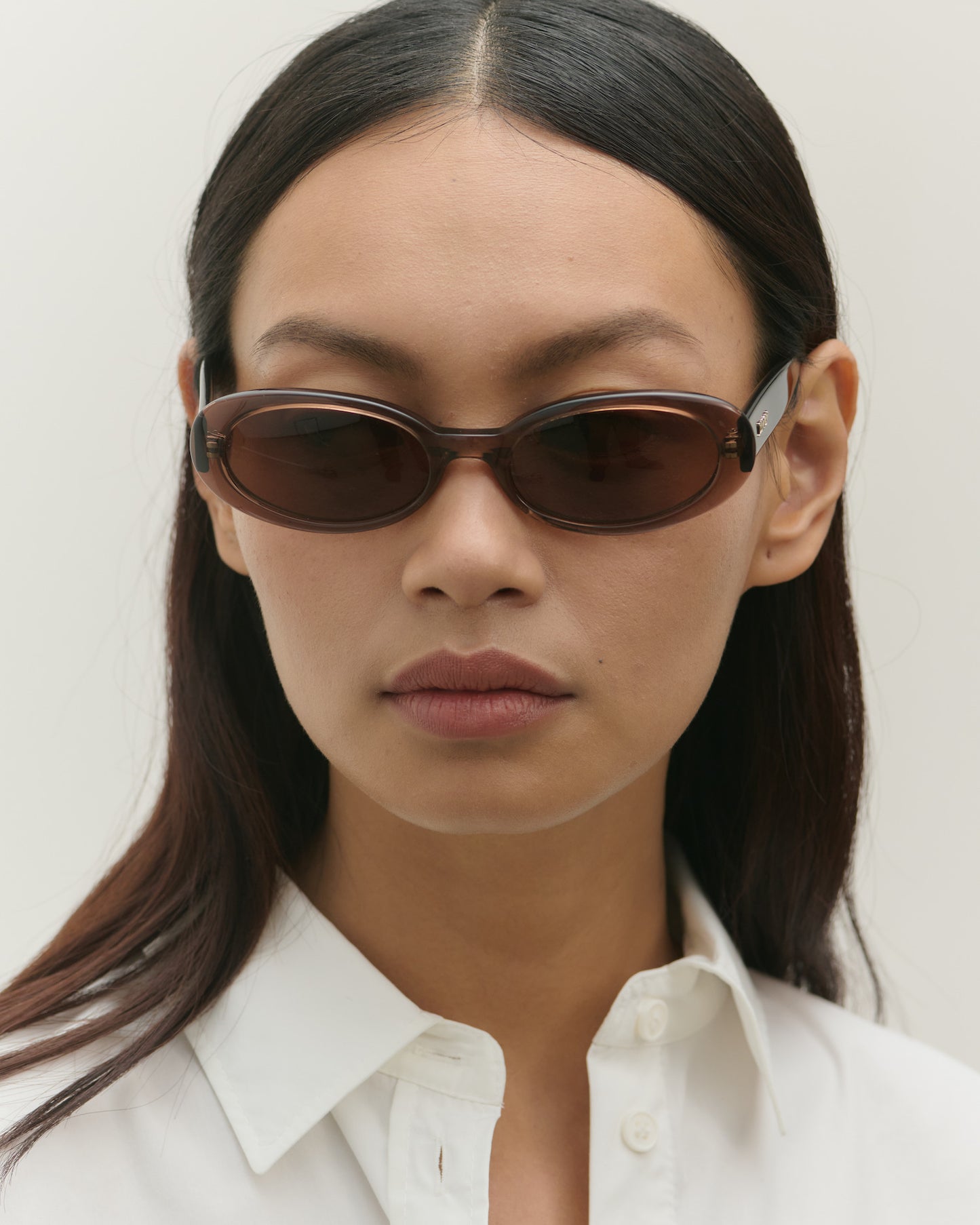 Valentina Transparent Brown Sunglasses