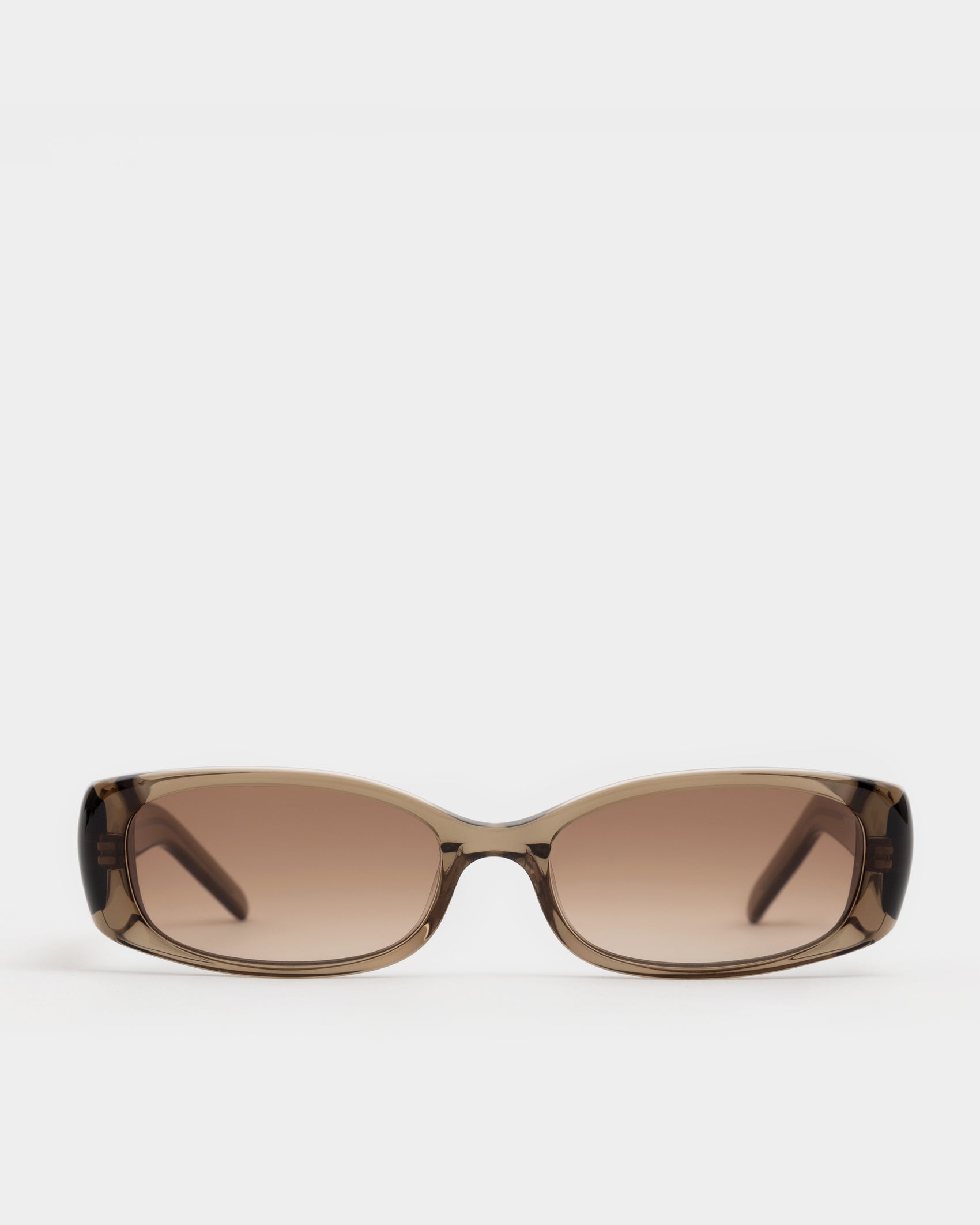 Billy Transparent Olive Sunglasses