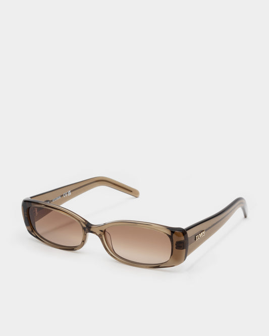 Billy Transparent Olive Sunglasses