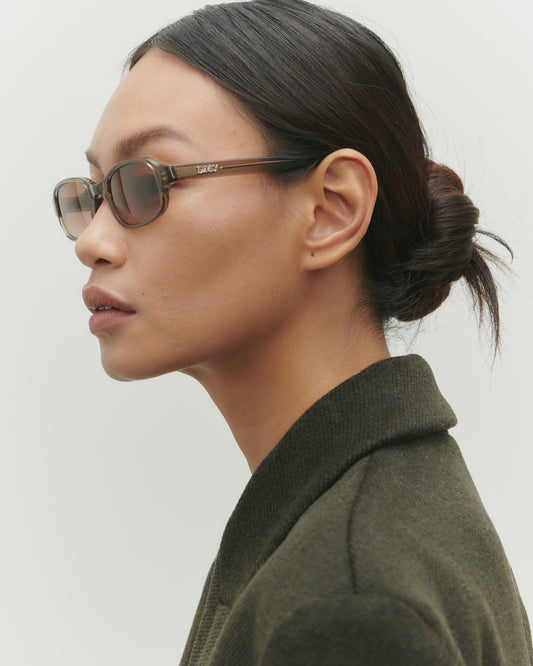 Margot Transparent Olive Sunglasses