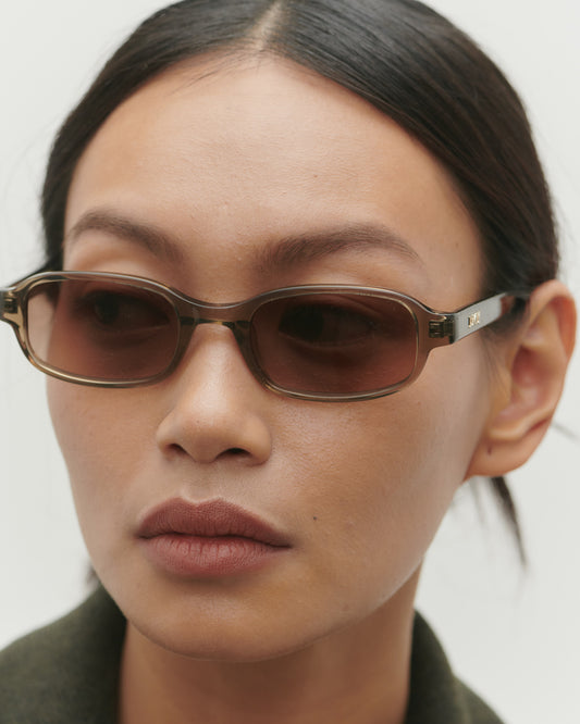 Margot Transparent Olive Sunglasses