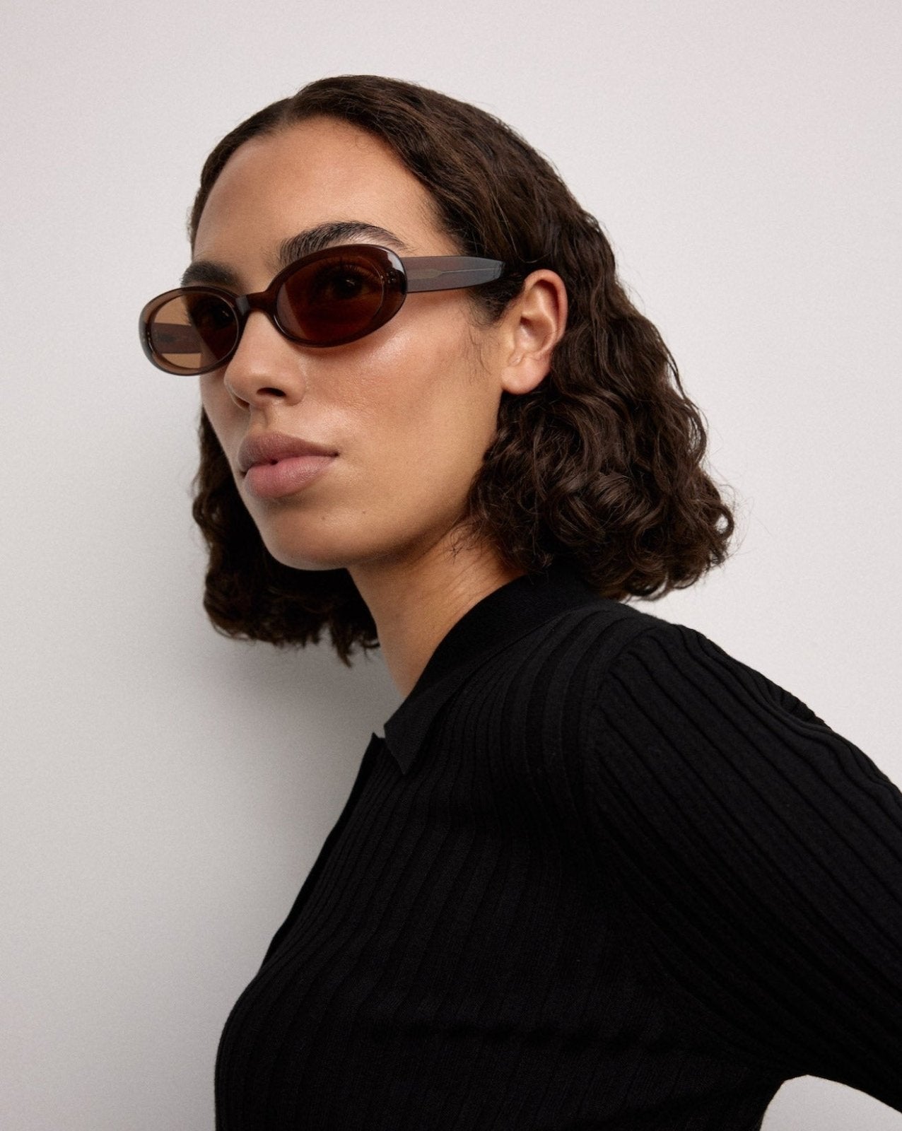 Valentina Transparent Brown Sunglasses — DMY Studios