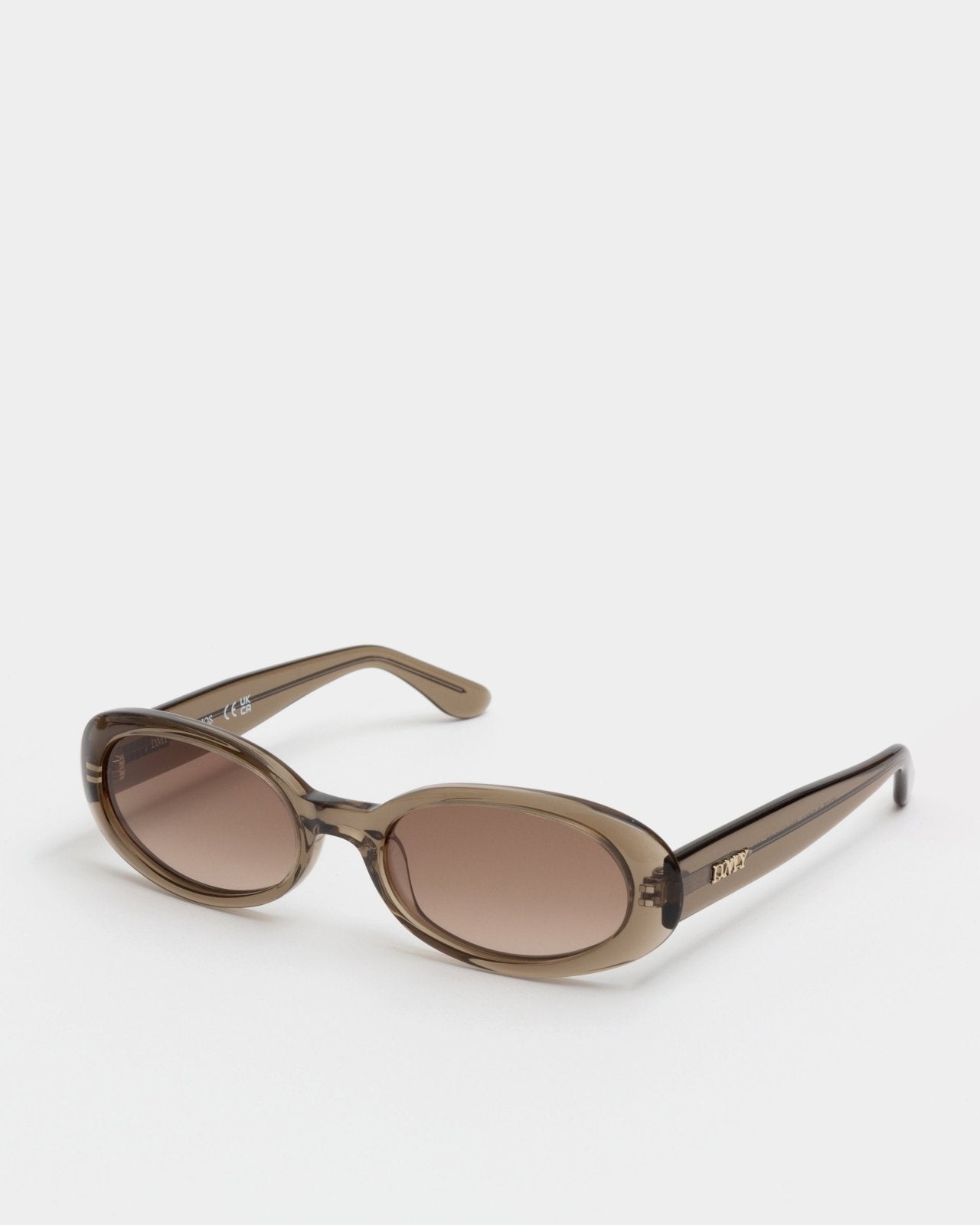 Valentina Transparent Olive Sunglasses — DMY Studios